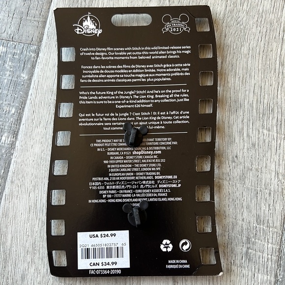 Stitch Crashes Disney Pin - Lady and the Tramp Movie (LIMITED EDITION) - Picture 2 of 2